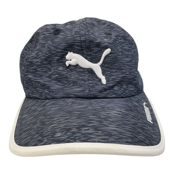 PUMA Hat Cap Adult Gray Logo Strapback Tennis Golf Athleisure Activewear - Picture 1 of 7